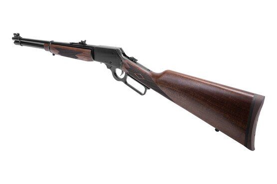 Marlin 1894 Classic 44 Magnum Lever Action Rifle with black walnut stock and forend.